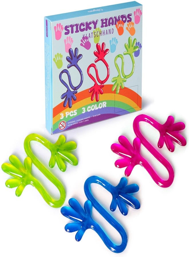Cikyner Giant Stretchy Sticky Hands，3Pcs Premium Party Favors for Kids 4-8,8-12, Goodie Bag Stuffers Treasure Box Toy for Carnival Classroom Prizes Birthday Party Easter Christmas End of Year Gifts - Image 1
